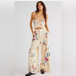 Free People Mimi Embroidered Set
